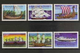 Guinea, Schiffe, MiNr. 3629-3634, Postfrisch - Guinea (1958-...)