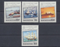 Mauritius, Schiffe, MiNr. 583-586, Postfrisch - Maurice (1968-...)