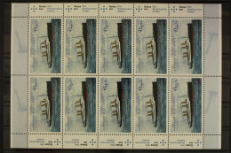 Deutschland, MiNr. 2809, Kleinbogen, Schnelldampfer, Postfrisch - Unused Stamps