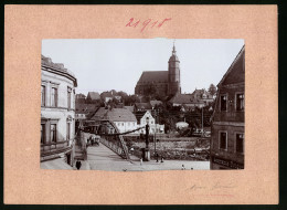 Fotografie Brück & Sohn Meissen, Ansicht Penig I. Sa., Partie An Der Stahlbrücke Mit Blick In Den Ort  - Lieux