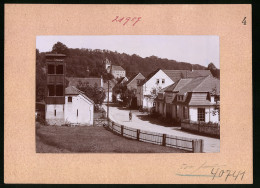 Fotografie Brück & Sohn Meissen, Ansicht Liebstadt I. Sa., Strassenpartie Mit Landw. Maschinenfabrik A. Albin Knauth  - Places