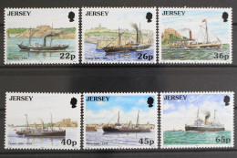Jersey, Schiffe, MiNr. 962-967, Postfrisch - Jersey