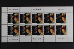 Deutschland (BRD), MiNr. 2550, Kleinbogen Rembrandt, Postfrisch - Neufs