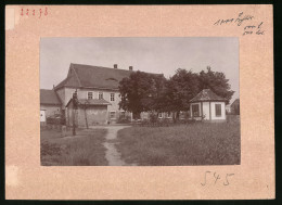 Fotografie Brück & Sohn Meissen, Ansicht Winkwitz, Blick Auf Das Gasthaus In Der Sommerfrische  - Lieux