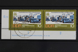 DDR, MiNr. 1832, Waag. Paar, Ecke Li. Unten, DV 3, Gestempelt - Used Stamps