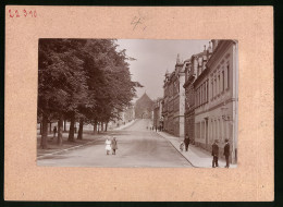 Fotografie Brück & Sohn Meissen, Ansicht Marienberg I. Sa., Blick In Die Zschopauer Strasse Mit Zschopauer Tor  - Orte
