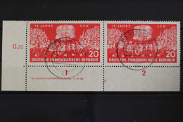 DDR, MiNr. 821, Waag. Paar, Ecke Links Unten, DV 3, Gestempelt - Used Stamps