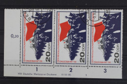 DDR, MiNr. 1310, Dreierstreifen, Ecke Mit DV 1, Gestempelt - Used Stamps