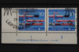 DDR, MiNr. 1399, Waag. Paar, Ecke Li. Unten, DV I, Gestempelt - Used Stamps