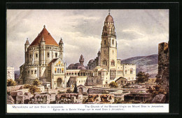 Künstler-AK Friedrich Perlberg: Jerusalem, Marienkirche Auf Dem Sion  - Palästina