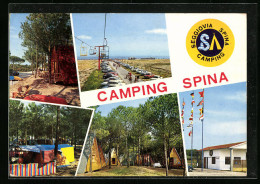 Cartolina Lido Di Spina, Camping Seggiovia Spina  - Sonstige & Ohne Zuordnung