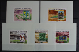 Obervolta, MiNr. 700-704 B, 5 Blöcke, Fußball WM 1978, Postfrisch - Burkina Faso (1984-...)