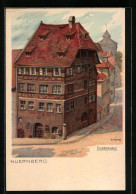 Künstler-AK Karl Mutter: Nürnberg, Am Dürerhaus  - Mutter, K.