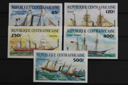 Zentralafrik. Republik, Schiffe, MiNr. 1031-1035 B, Postfrisch - Centrafricaine (République)