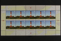 Deutschland, MiNr. 3090, Kleinbogen, Leuchtürme, Postfrisch - Unused Stamps