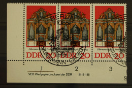 DDR, MiNr. 2112, Dreierstreifen, Ecke Li. Unten, DV, ESST - Other & Unclassified