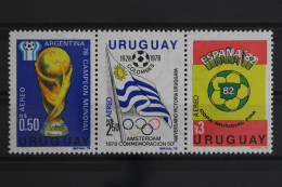 Uruguay, MiNr. 1542-1544, FIFA, WM 1982, Postfrisch - Uruguay