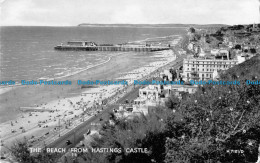 R164934 The Beach From Hastings Castle. Valentine. Silveresque. 1965 - Monde