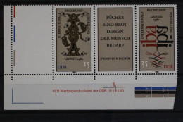 DDR, MiNr. 2697-2698 Zd, Ecke Li. Unten, DV, Leerfeld, Postfrisch - Sonstige & Ohne Zuordnung