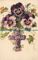 R163750 Old Postcard. Flowers And Flower Cross - Monde