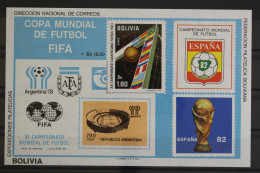 Bolivien, MiNr. Block 99, Fußball WM 1978, Postfrisch - Bolivien