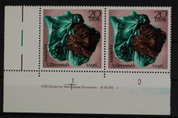 DDR, MiNr. 1739, Waag. Paar, Ecke Li. Unten, DV I, Postfrisch - Unused Stamps