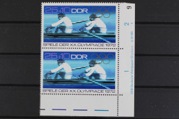 DDR, MiNr. 1756, Paar, Ecke Re. Unten, DV II, Postfrisch - Unused Stamps