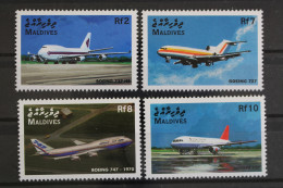 Malediven, Flugzeuge, MiNr. 3087-3090, Postfrisch - Maldive (1965-...)