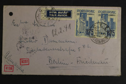 Portugal, Luftpostbrief Nach Berlin, Zensurvermerke, 1941 - Autres & Non Classés