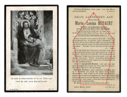 Maria Beyaert Georges Marie Van Lerberghe Kortrijk 1923  Doodsprentje Bidprentje - Obituary Notices