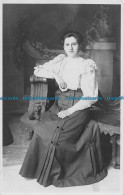 R164528 Old Postcard. Woman Sitting On The Chair. J. W. Rogers - World