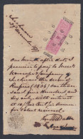 Inde British India 1877 Stamp Paper? Revenue Fiscal 12 Anna Queen Victoria - 1858-79 Kronenkolonie