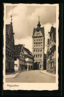 AK Weissenhorn, Strassenpartie Mit Torbogen  - Weissenhorn