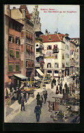 Cartolina Bozen, Der Obst-Markt Gg. Das Torgglhaus  - Bolzano (Bozen)
