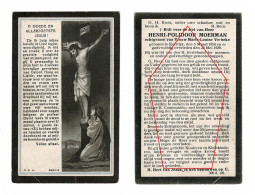 Henri Moerman Marie-Louise Verbeke Kortrijk 1929 Doodsprentje Bidprentje - Obituary Notices