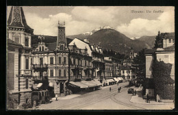 Cartolina Merano, Via Goethe  - Other & Unclassified