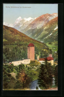 Cartolina Gossensass, Burgruine Strassberg Vor Bergpanorama  - Autres & Non Classés