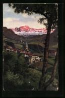 Cartolina St. Magdalena /Bozen, Ortspartie Vor Dem Rosengarten  - Bolzano (Bozen)