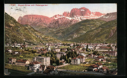 Cartolina Bozen-Gries, Panorama Mit Rosengarten  - Bolzano (Bozen)