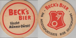 5005168 Bierdeckel Rund - Becks - Sous-bocks