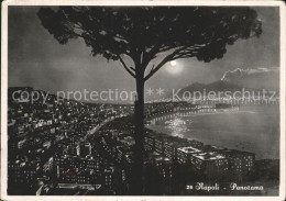 72312992 Napoli Neapel Panorama Im Mondschein Nachtaufnahme Firenze - Autres & Non Classés