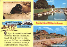 72312503 Wilhelmshaven Ruestersieler Hafen Strandbad Am Suedstrand Seehund Alden - Wilhelmshaven