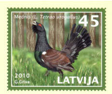 Latvia 2010, Bird, Birds, Pheasant, Postal Stationery, Pre-Stamped Post Card, 1v, MNH** - Hühnervögel & Fasanen