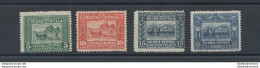 1910-14 ERITREA , Soggetti Africani , N° 34/37 , 4 Valori Centratura Discreta , - Erythrée