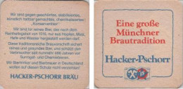 5001925 Bierdeckel Quadratisch - Hacker-Pschorr - Für Reines Bier - Sous-bocks