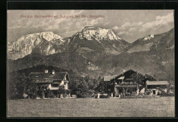AK Schönau B. Berchtesgaden, Pension Hochwaldlehen Mit Bergpanorama  - Berchtesgaden