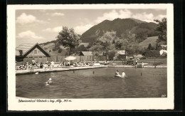 AK Wertach Oi. Bay. Allgäu, Gäste Im Alpenschwimmbad  - Altri & Non Classificati