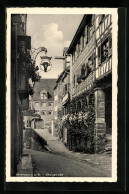 AK Meersburg A. B., Steigstrasse Mit Bäckerei Friedrich Braun  - Meersburg