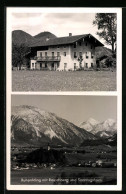 AK Ruhpolding, Ortsansicht Mit Berggipfeln, Einzelhaus  - Ruhpolding