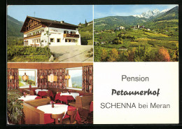 Cartolina Schenna Bei Meran, Pension Petaunerhof, Ortsansicht  - Other & Unclassified